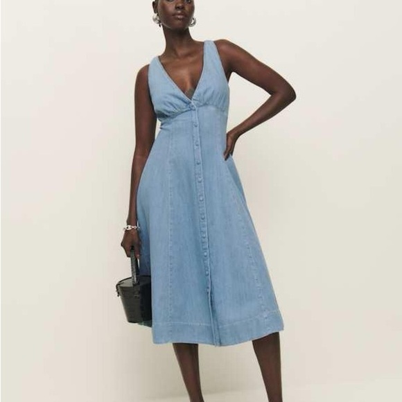 Reformation Dresses & Skirts - Reformation Sebastien Denim Midi Dress